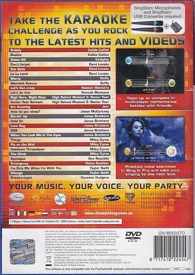 Disney Sing It Pop Hits - PS2 (Genbrug)